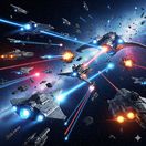 Vesmírne vojny - obrázok vytvorený AI