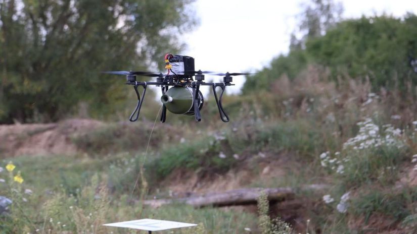 Ukrajinský dron s optickým vláknom