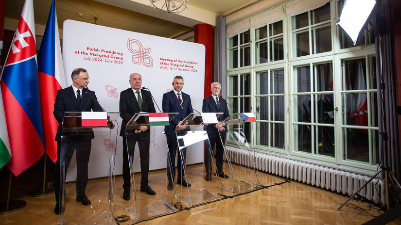 Poľsko SR ČR Maďarsko V4 summit prezidenti...