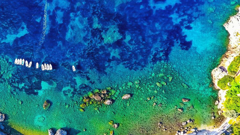 Korfu, Paleokastritsa, Grécko