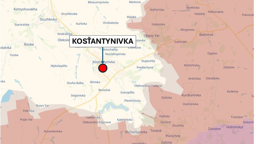 Kosťantynivka, Ukrajina - situácia k 21....