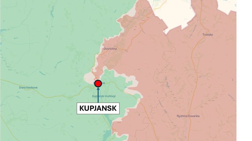 Kupjansk, Ukrajina - situácia k 21. septembru 2025