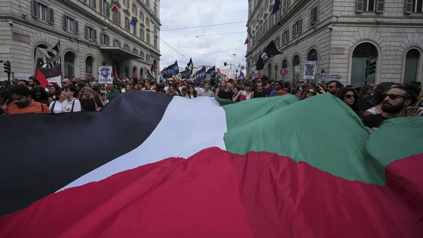 Palestína, demonštrácia, protest, Pásmo Gazy