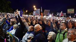 Protest proti konsolidácii v Bratislave.