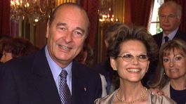 Claudia Cardinale a niekdajší francúzsky prezident Jacques Chirac