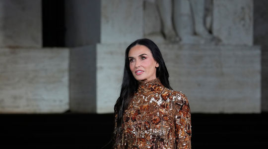 Herečka Demi Moore na prezentácii novej...