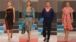 Zábery dámskej aj pánskej kolekcie z prehliadky...