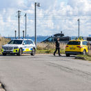 dánsko, letisko, drony