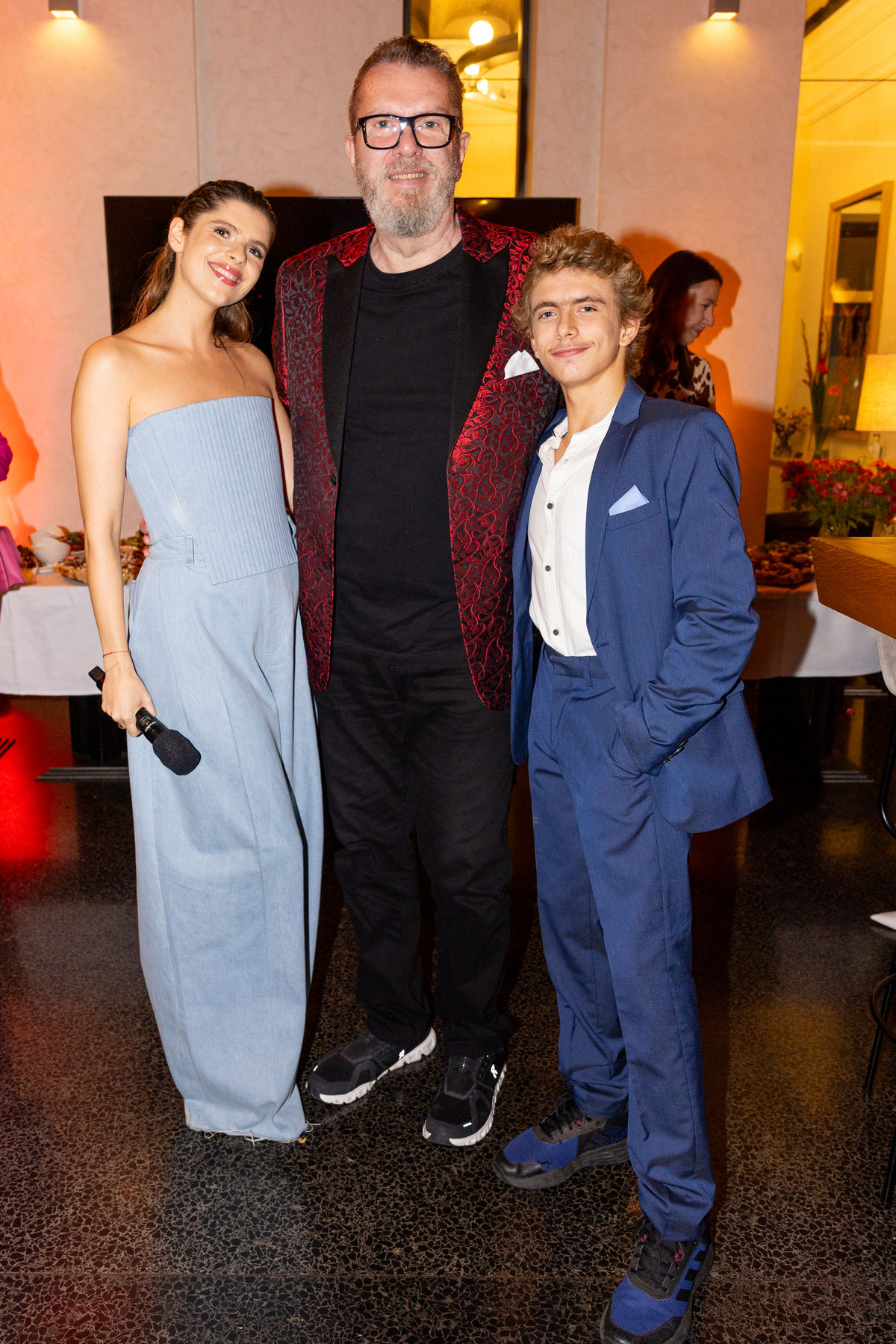 Spevák Richard Müller s dcérou Emou a synom...