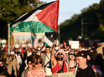 berlín, nemecko, palestína, protest