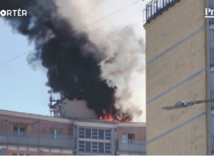 požiar, bytovka, Banská Bystrica, mReportér