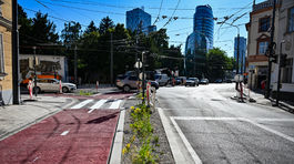 Na snímke priebeh rekonštrukcie na Dunajskej...