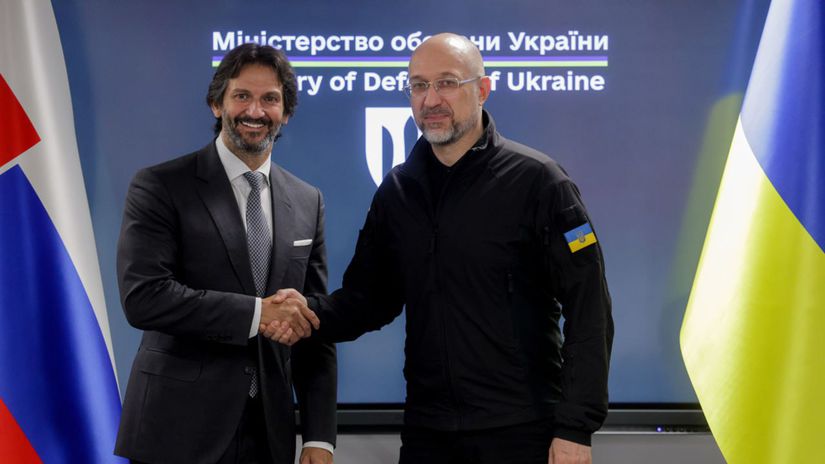 Denys Šmyhal a Robert Kaliňák