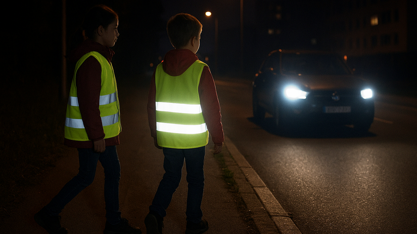 ADAC - test detských reflexných viest 2025