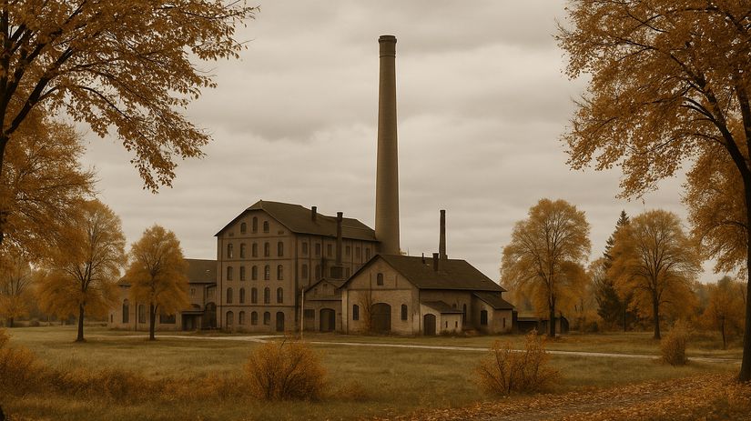 Ilustračná fotografia - Starý tehlový cukrovar...