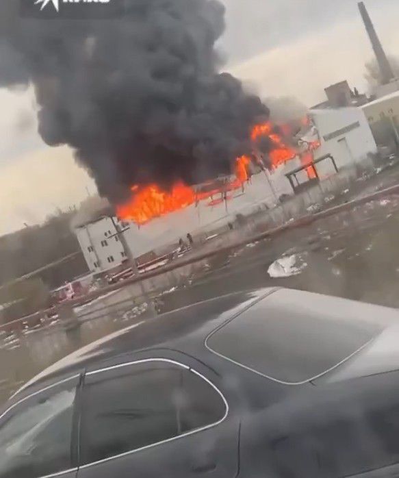 rusky podnik  Novosibirsk, vojenský závod, požiar