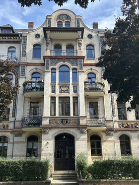 Secesná vila Majolika v chemnitzskej štvrti...