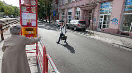 prechod pre chodcov, račianska cesta