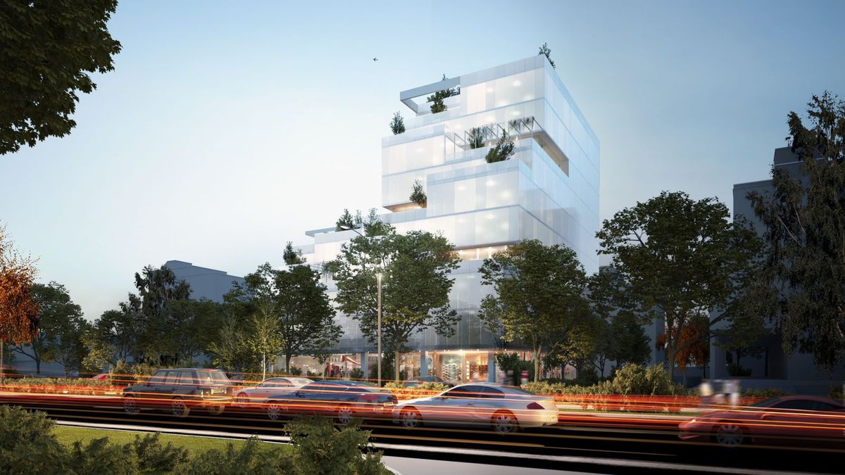 Vizualizácia administratívnej budovy Bajkal...