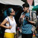 turisti, cestovanie, fotoaparát,