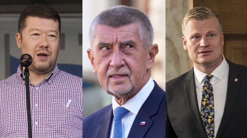 okamura, babiš, turek