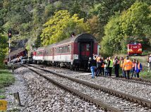 miesto nehody rýchlikov pri obci Jablonov nad Turňou