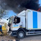 humanitárny konvoj zasiahnutý na Ukrajine,