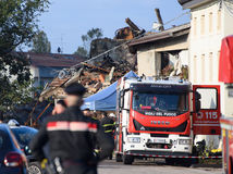 Taliansko, výbuch, polícia, hasiči