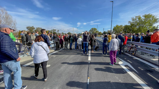 Otvorenie mosta na Hradskej ulici v...