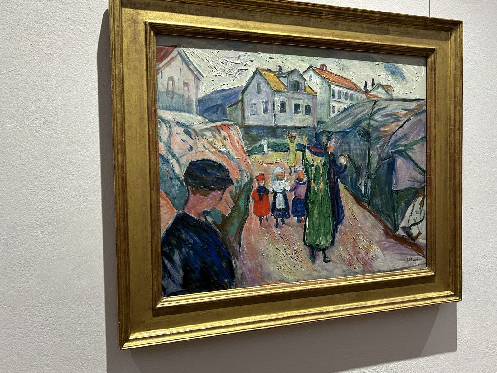 Jedna z malieb Edvarda Muncha na výstave Angst...