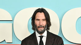 Herec Keanu Reeves na premiére snímky Good Fortune.