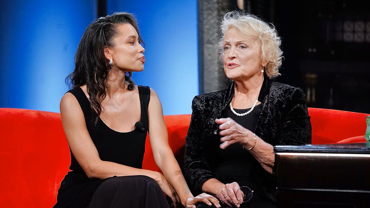 Herečka Regina Rázlová (vpravo) a jej vnučka...