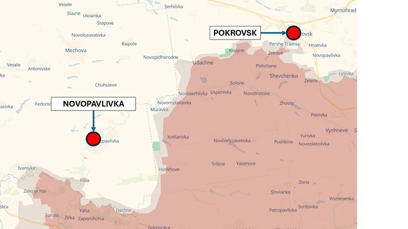 Novopavlivka a Pokrovsk, Ukrajina - situácia k...