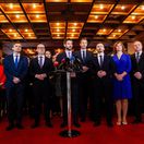Opoziční politici na spoločnej tlačovke NRSR