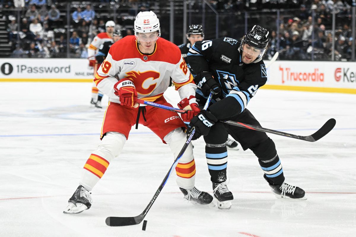 Samuel Honzek počas zápasu proti Utahu.