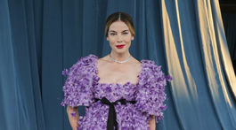 Herečka Michelle Monaghan v kreácii Carolina Herrera. 