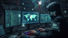 Kyberzločinec - obrázok vytvorený AI