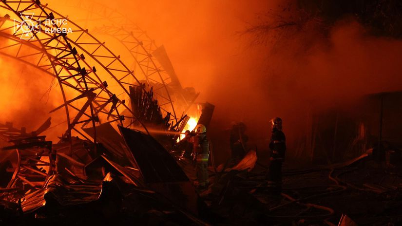 Kyjev po ruskom útoku 23. októbra 2025