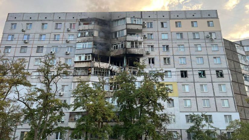 Cherson po ruskom útoku 24. októbra 2025