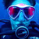 potápač, potápanie, more,