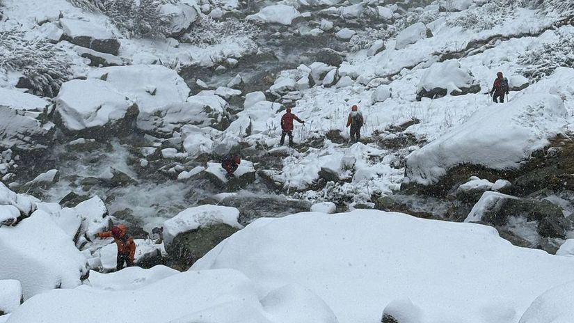 hzs, záchranári, Malý Studený potok