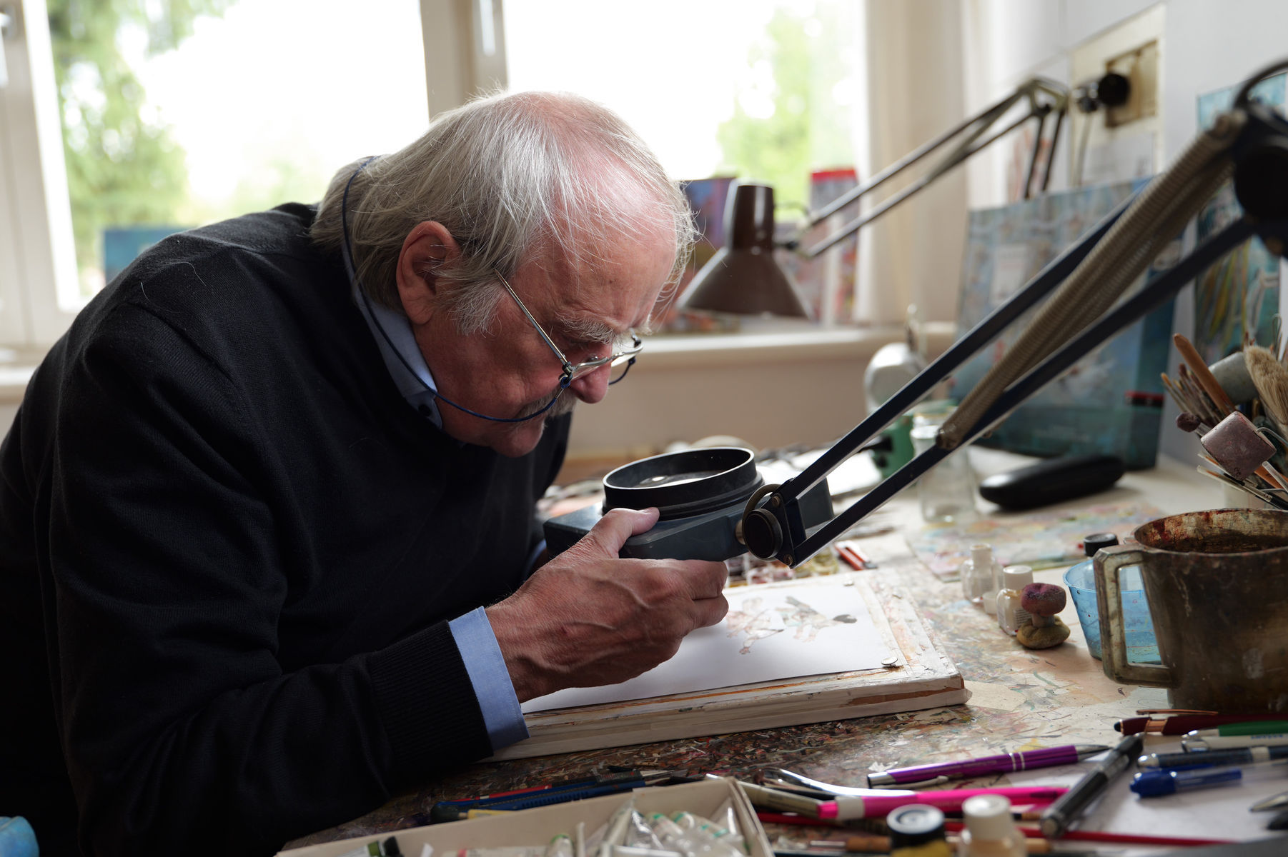 Dušan Kállay pri práci