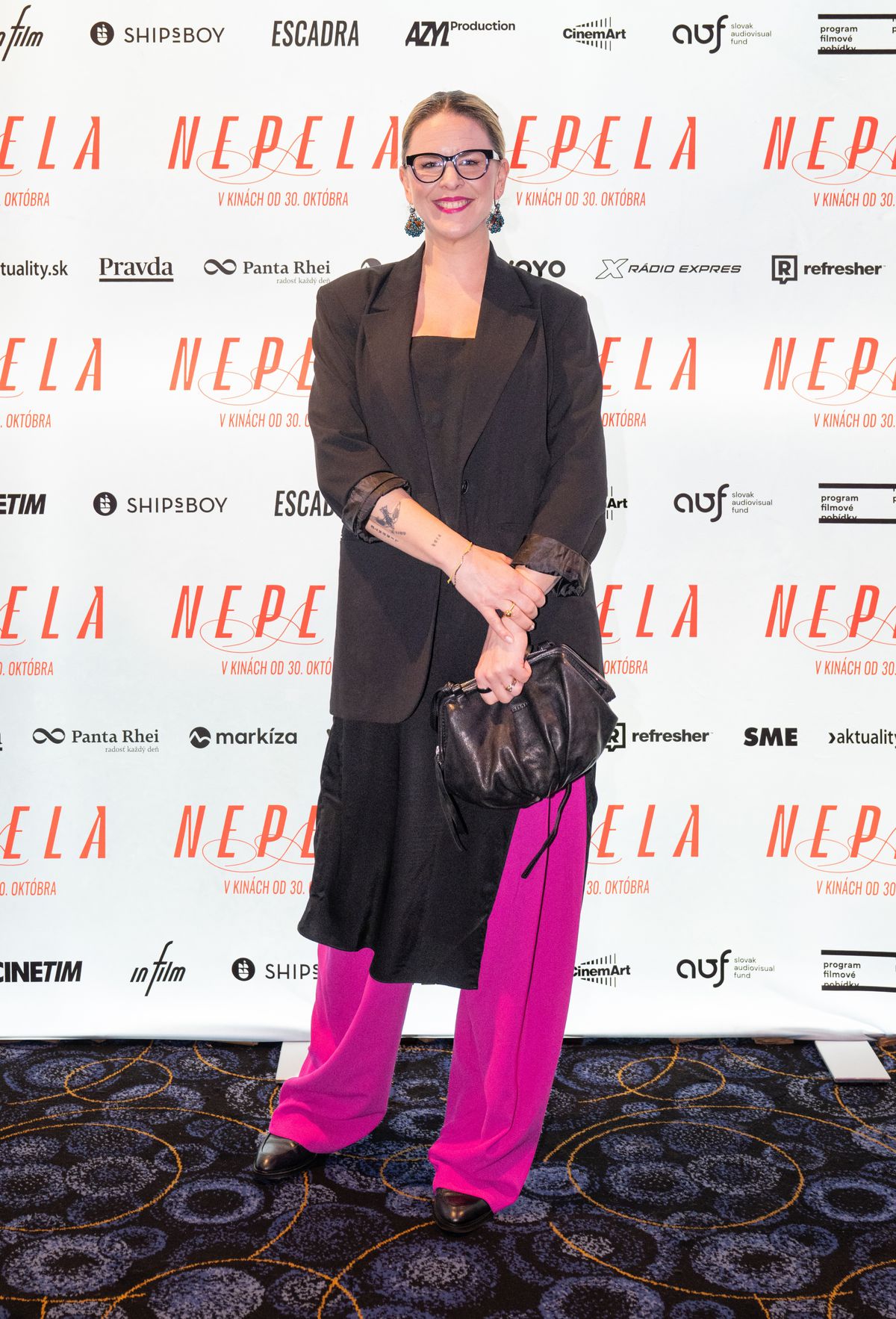 Herečka Kristína Tormová medzi hosťami premiéry...