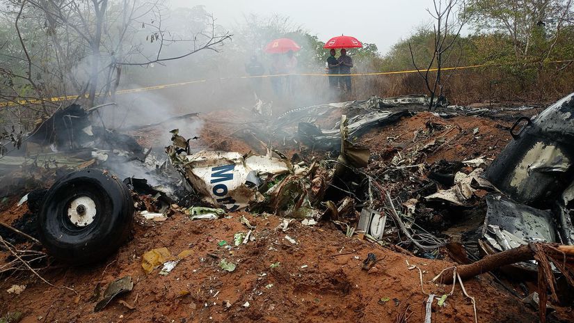 Keňa, pád lietadla