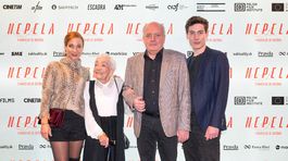 Na premiéru filmu Nepela prišla aj herecká rodina Landlovcov. 