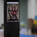 Protiruský plagát, vladimir putin, rusko, moskva, kremeľ