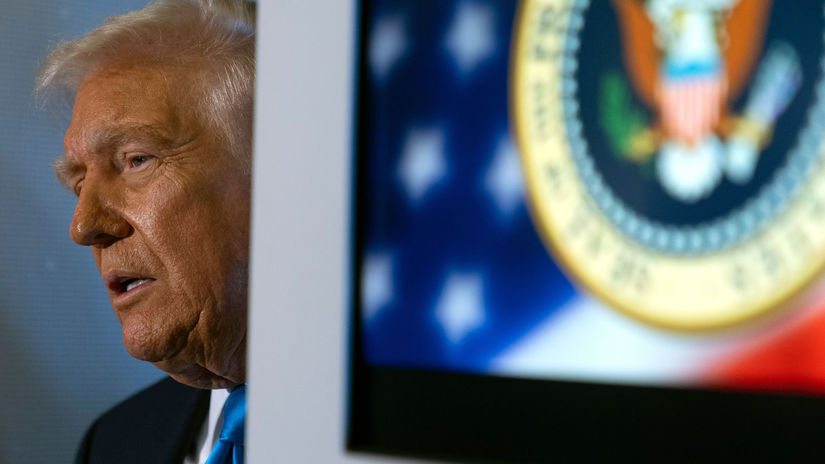 Na snímke americký prezident Donald Trump...