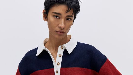 Dámske rugby tričko s dlhým rukávom H&M,...