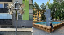 Na snímkach fontána Ruža (vľavo): Je to veľmi...