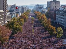 Srbsko, Nový sad, protest